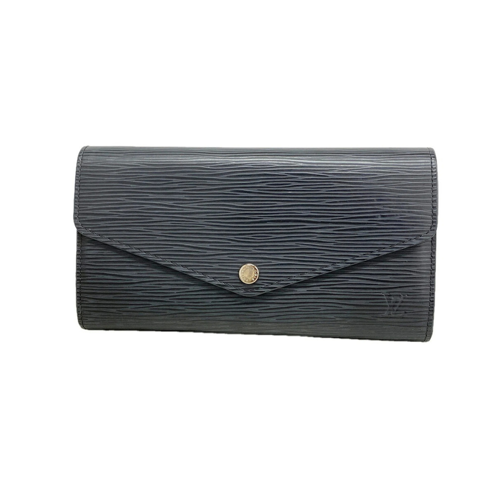 Louis Vuitton Epi Leather Portefeuille Sarah Long Wallet M60582 Noir (Women's)